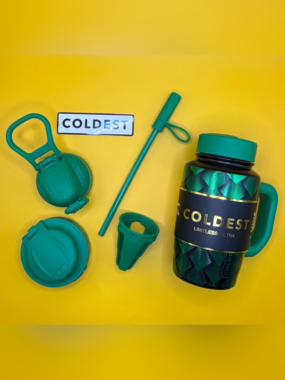 Coldest Limitless Ultra Green Dragon Green Bottle/Mug & Accessories Kit